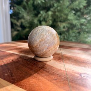 Coral jade sphere (2.4”)